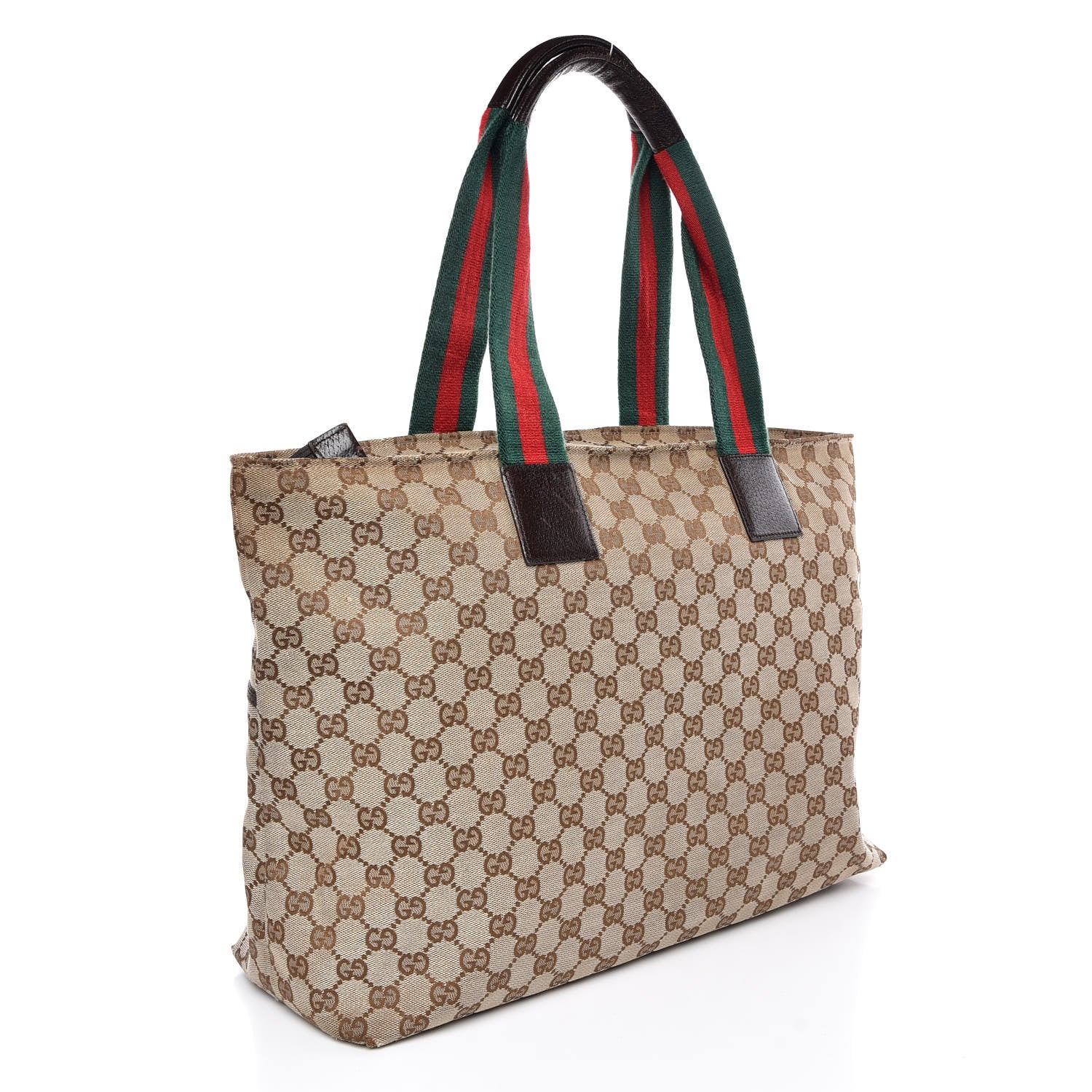 Gucci Monogram Web Large Diaper Tote Brown 3 of 18