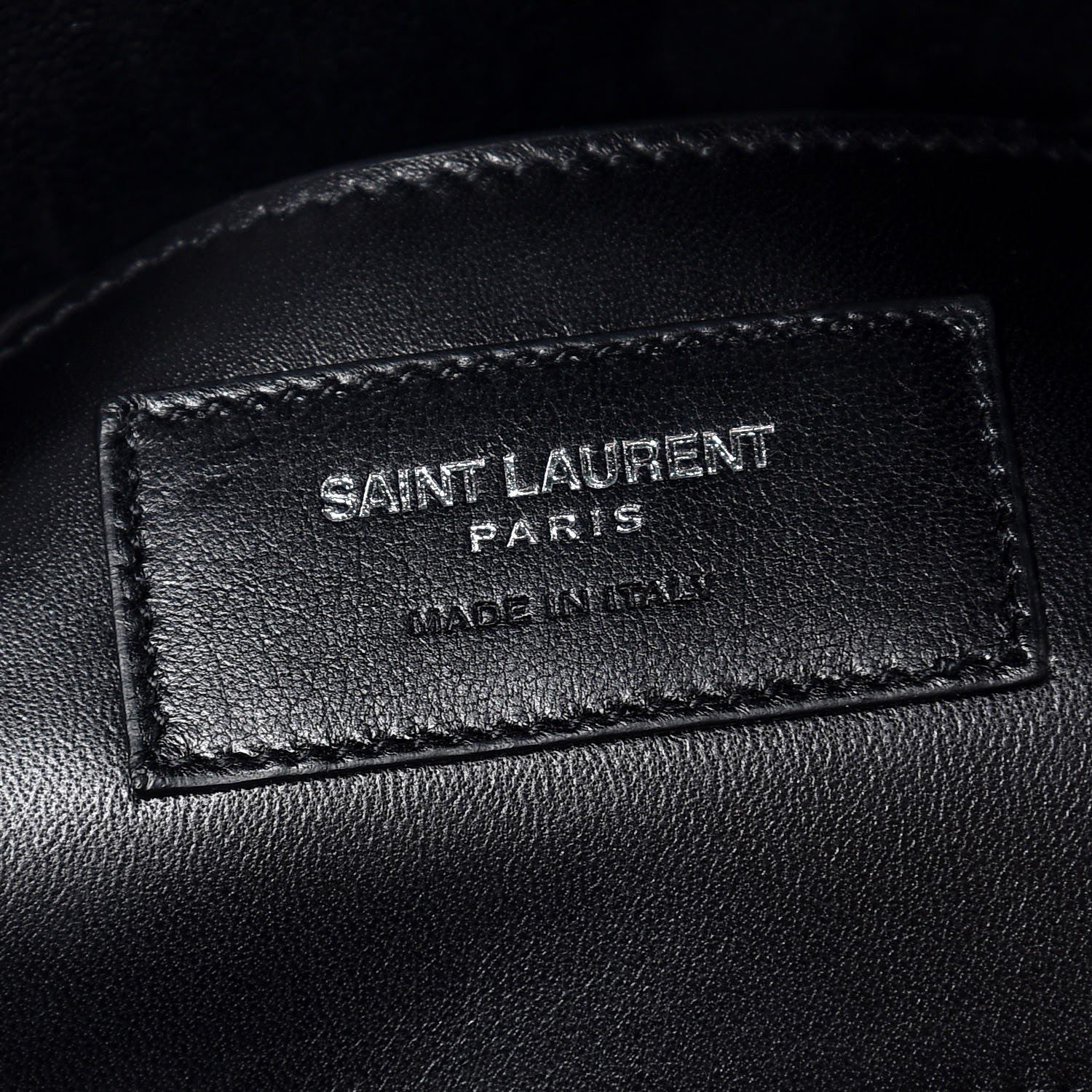 Saint Laurent Sheepskin Matelasse Chevron Monogram Large College Satchel Black 7 of 7