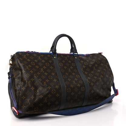 Louis Vuitton Monogram Taiga Outdoor Keepall Bandouliere 55 2 of 10