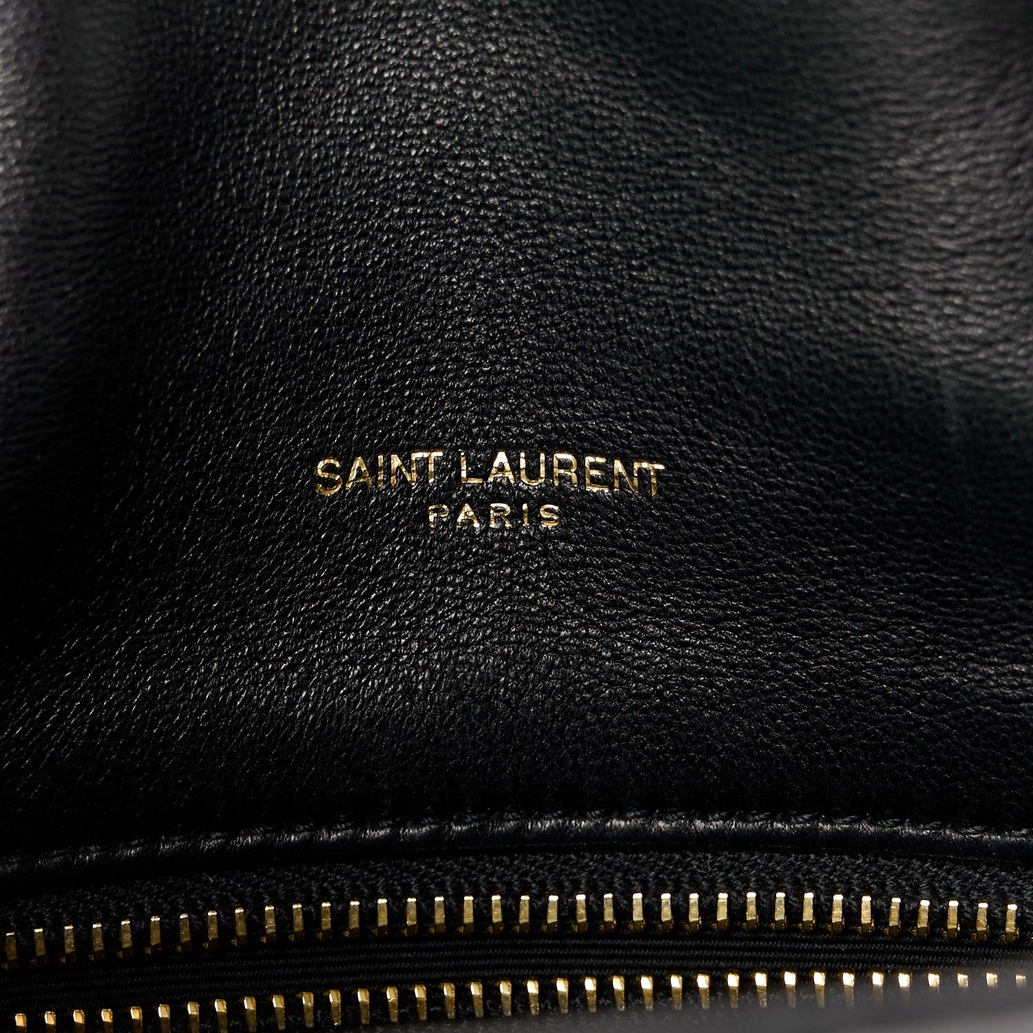 Saint Laurent Lambskin Quilted Toy Loulou Puffer Monogram Chain Satchel Black 6 of 12