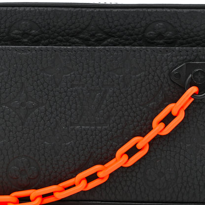 Louis Vuitton Taurillon Monogram Uniformes Solar Ray Soft Pochette Volga Belt Bag Black 6 of 9