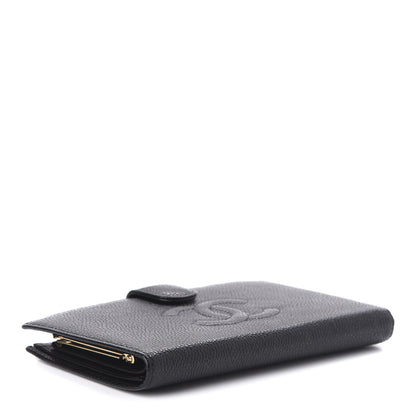 Chanel Caviar Timeless CC French Wallet Black 4 of 10