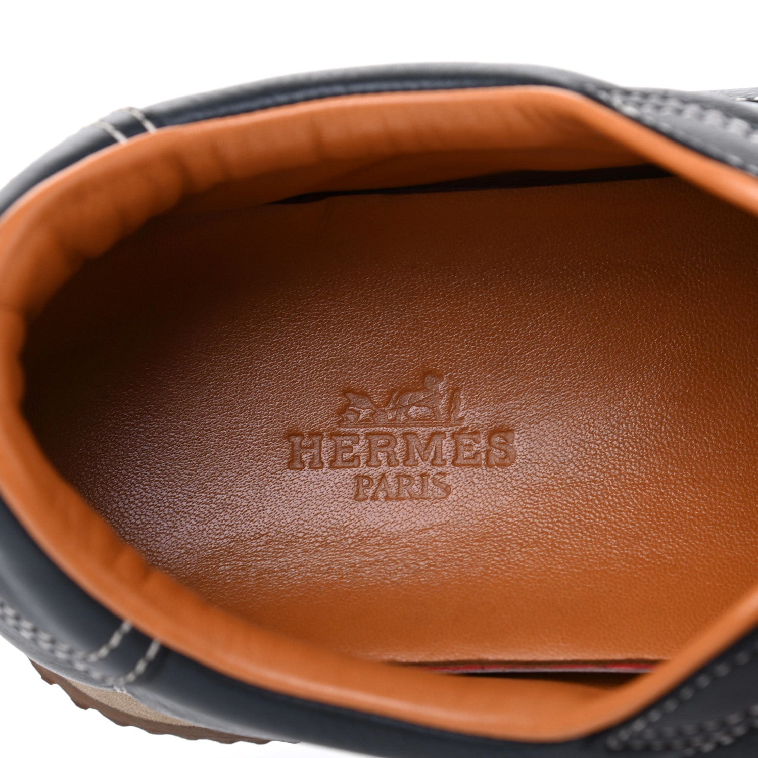 Hermes Calfskin Womens Quick Sneakers 38 Black 6 of 8