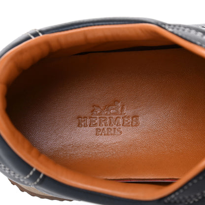 Hermes Calfskin Womens Quick Sneakers 38 Black 6 of 8