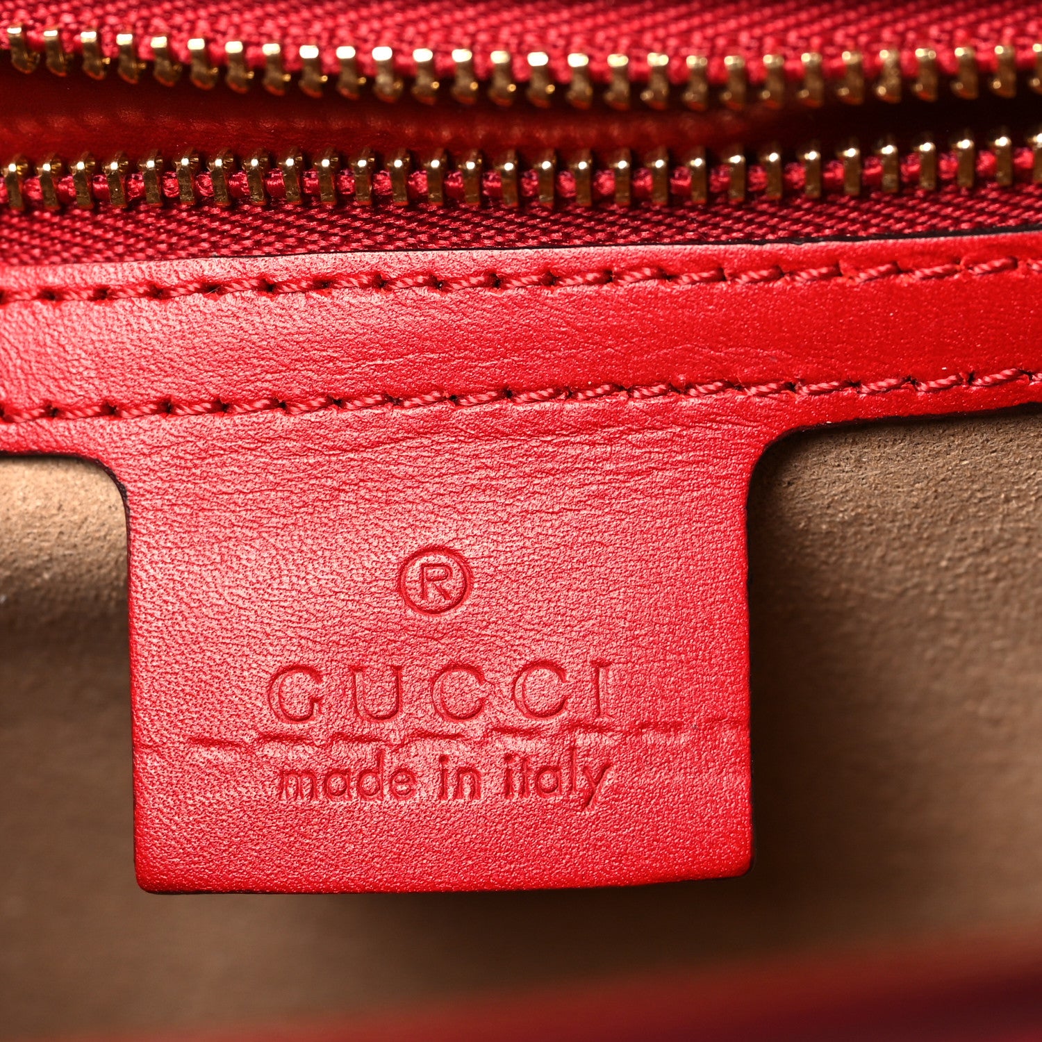 Gucci Calfskin Small Sylvie Shoulder Bag Hibiscus Red 6 of 11
