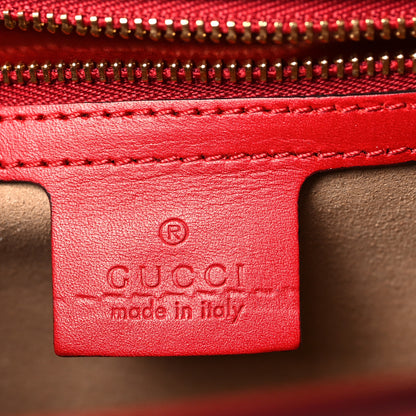 Gucci Calfskin Small Sylvie Shoulder Bag Hibiscus Red 6 of 11
