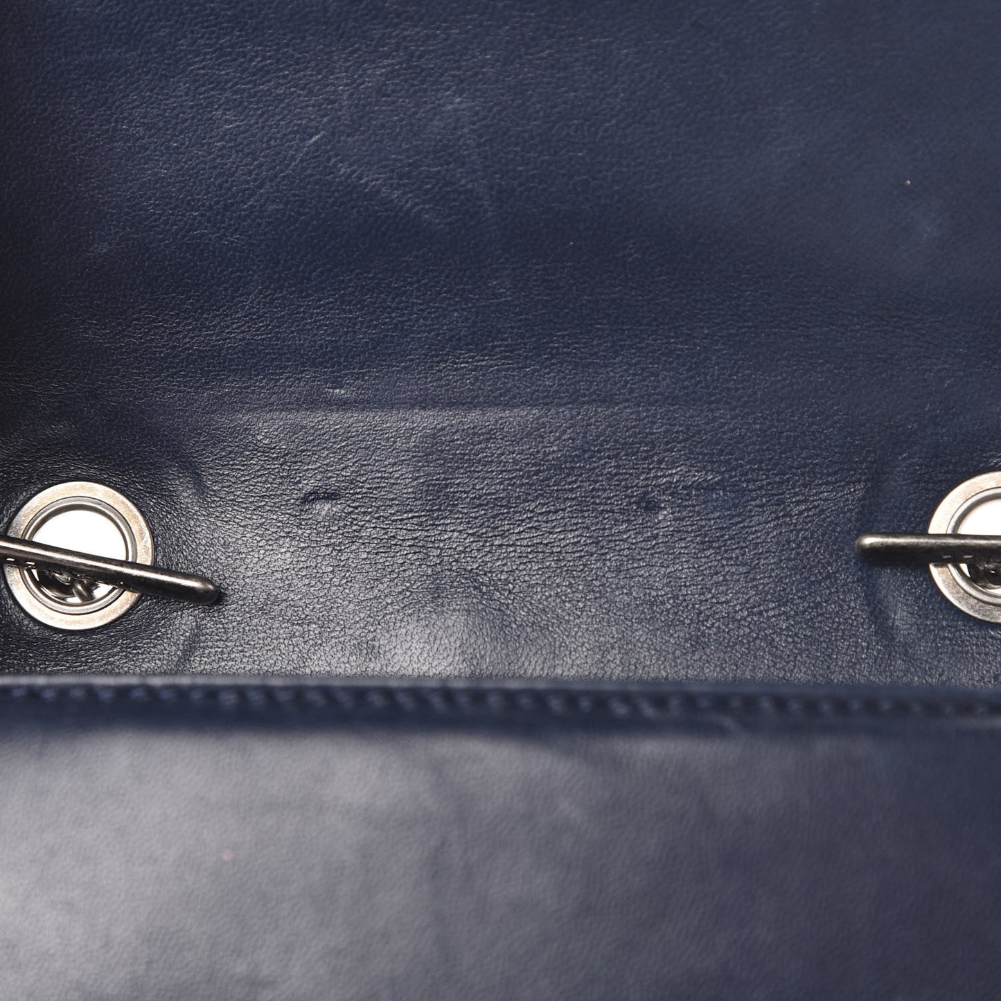 Plexiglass Patent Mini Boy Brick Flap Navy