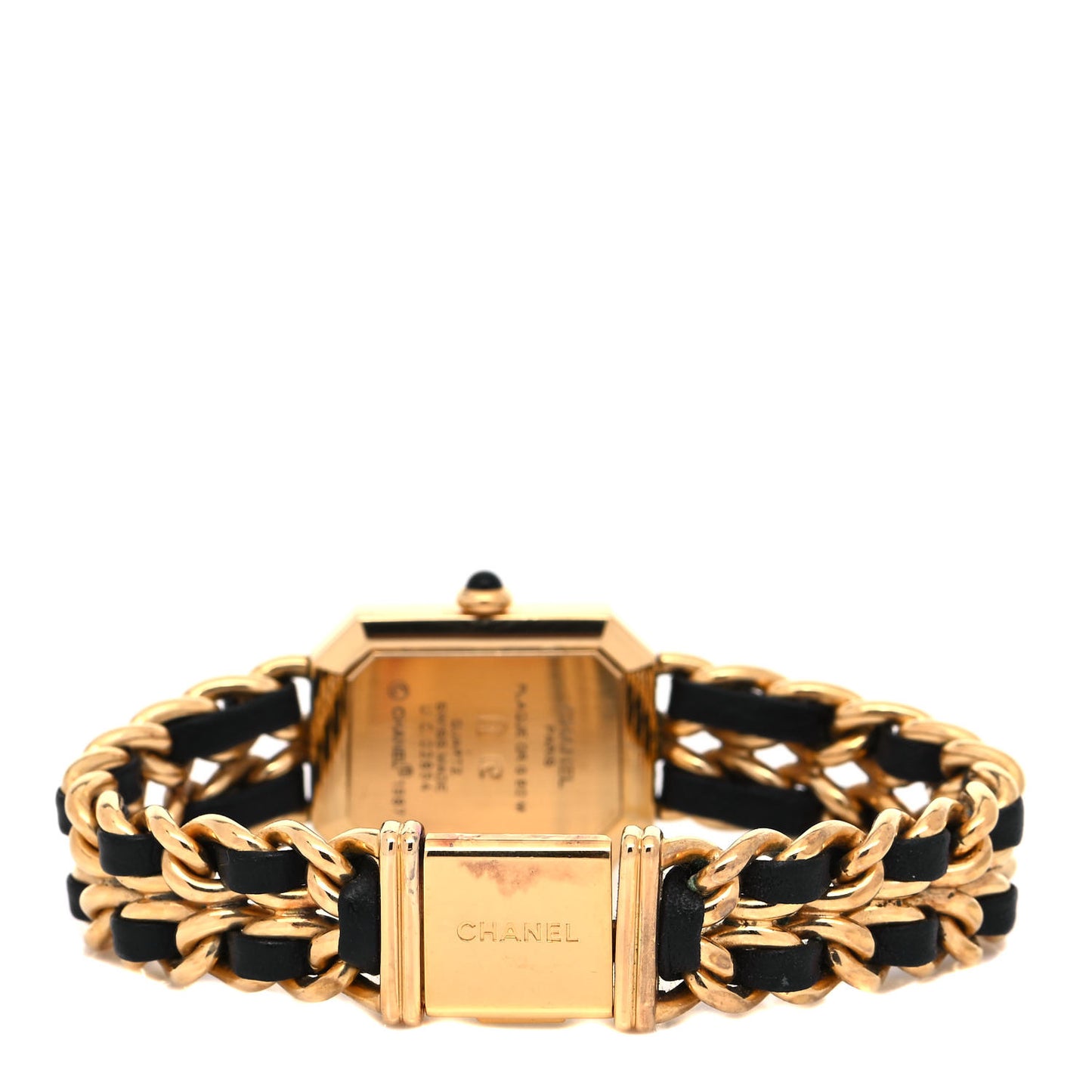 Stainless Steel Lambskin 20mm Chain Premiere Quartz Watch Gold L