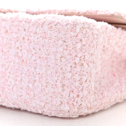 Chanel Tweed Medium Double Flap Pink 10 of 11