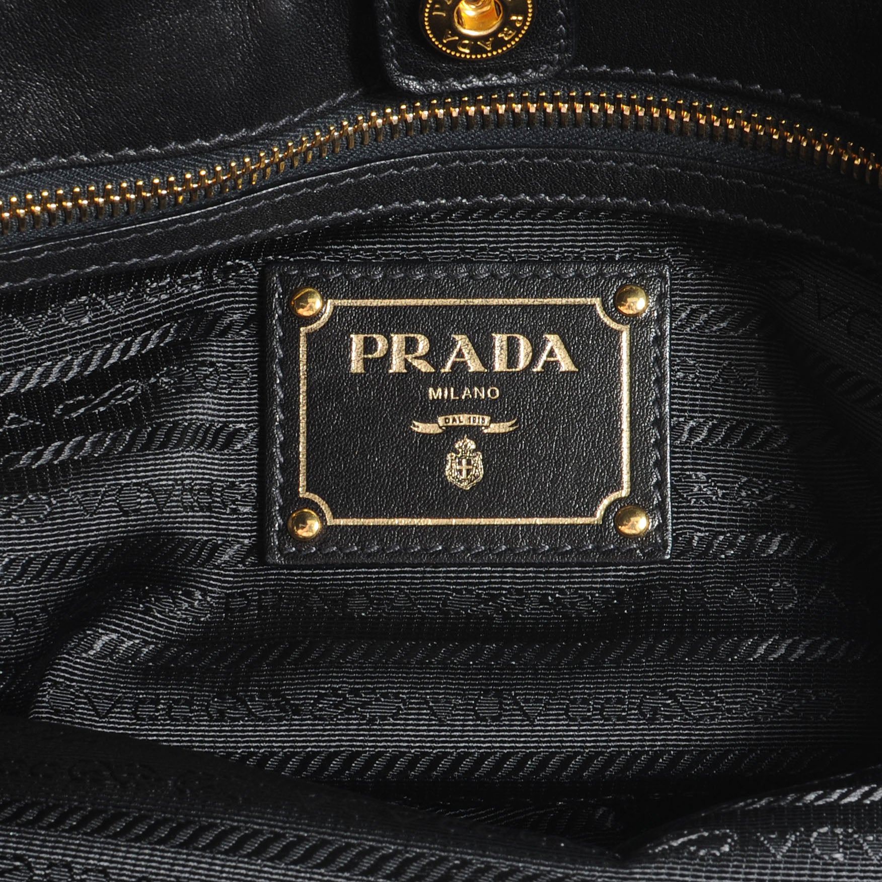 Prada Soft Calf Shopping Tote Nero Black 6 of 9