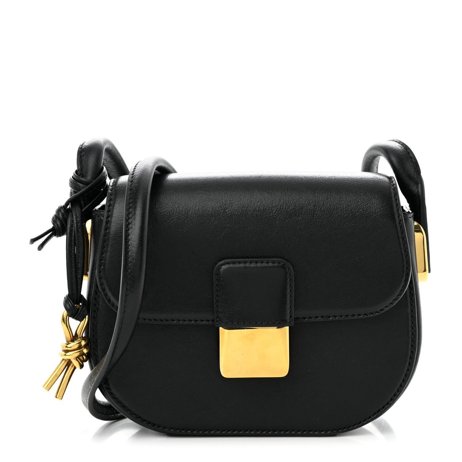 Bottega Veneta Calfskin Mini Desiree Crossbody Bag Black 1 of 10