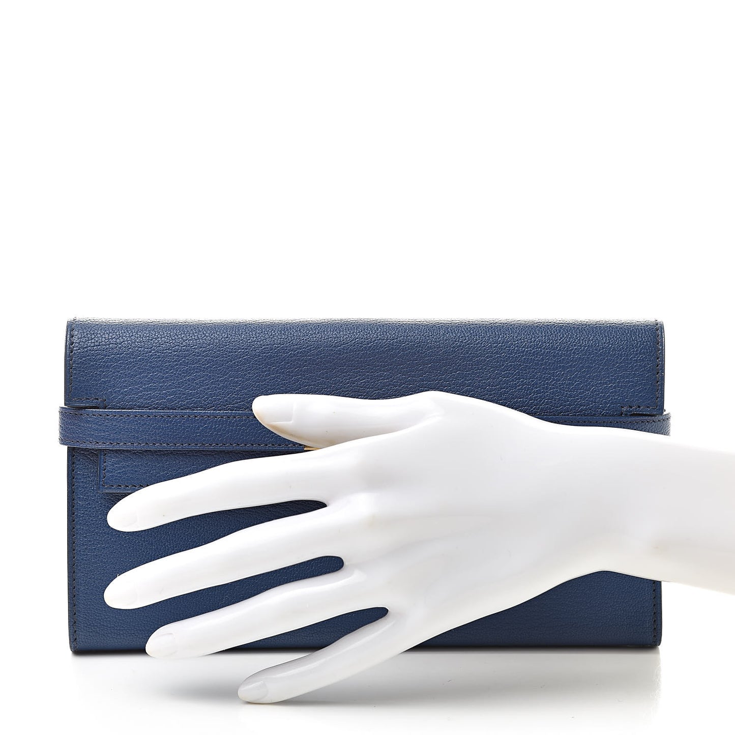 Chevre Mysore Kelly Longue Wallet Bleu Brighton