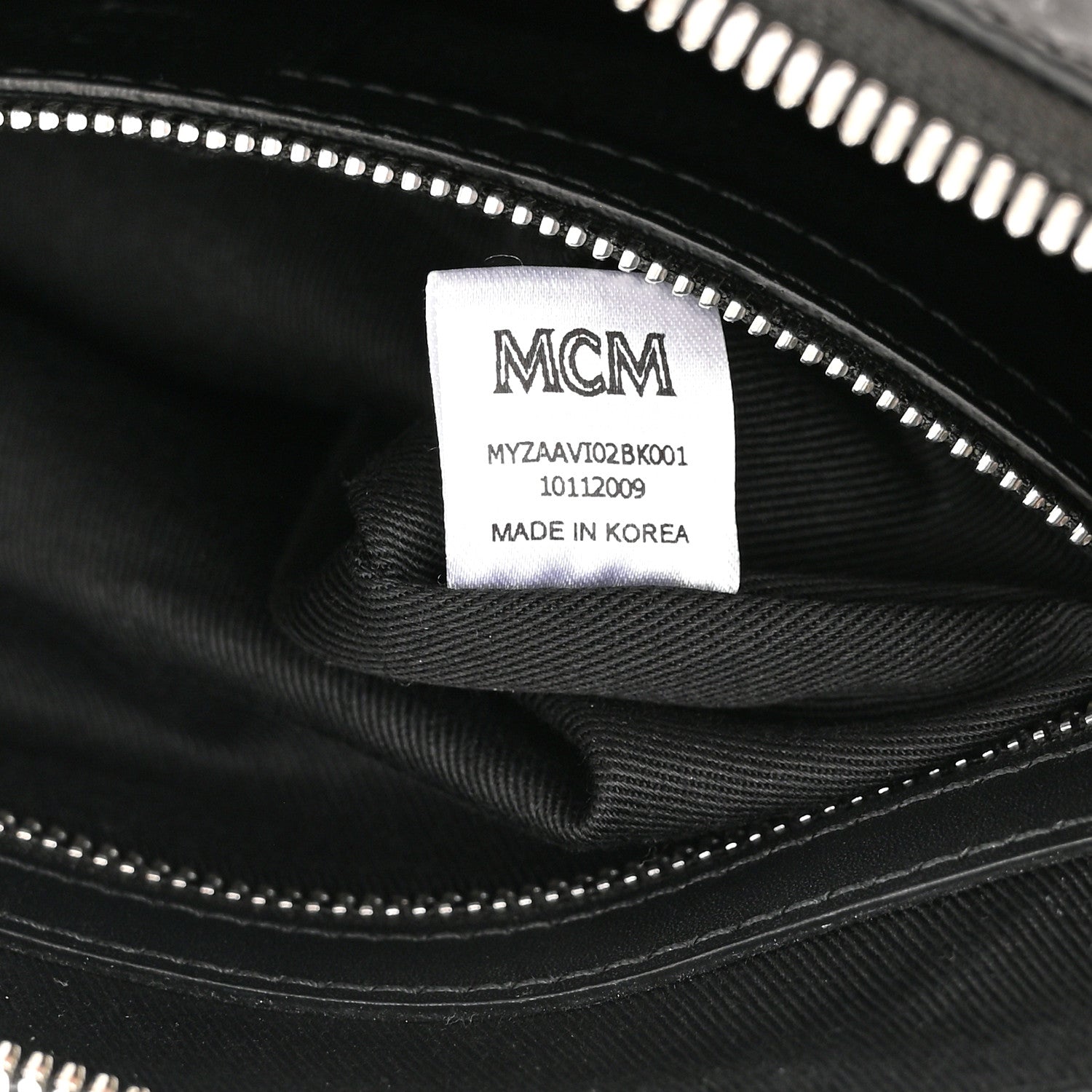 MCM Visetos Medium Crossbody Pouch Black 7 of 10