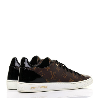 Louis Vuitton Patent Monogram Frontrow Sneakers 37 4 of 16