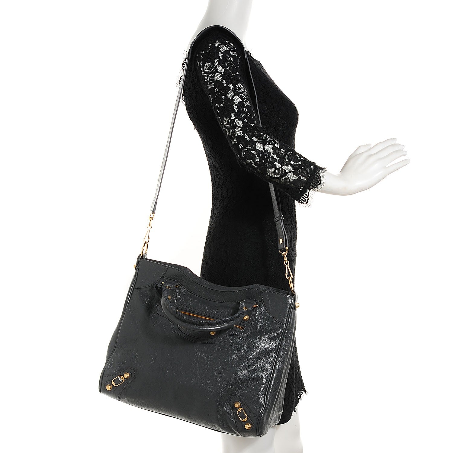 Balenciaga Agneau Giant 12 Gold Hardware Velo Gris Fossile Anthracite 2 of 14