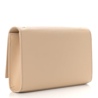 Saint Laurent Grain De Poudre Small Monogram Kate Satchel Nude Powder 3 of 11