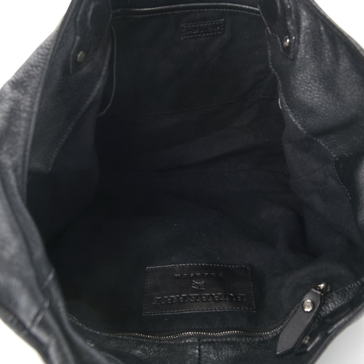 Prorsum Calfskin Hobo Bag Black