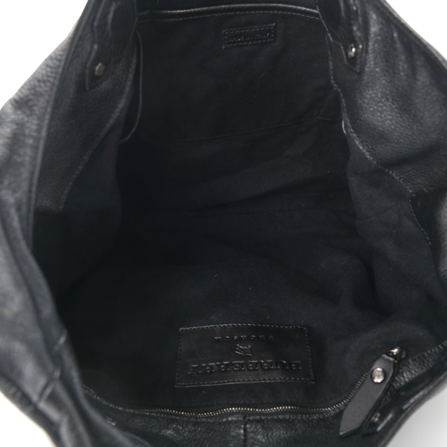 Burberry Prorsum Calfskin Hobo Bag Black 7 of 11