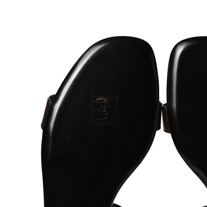 Valentino Garavani Calfskin Roman Stud Ankle Strap Flat Sandals 40.5 Fondant 11 of 12