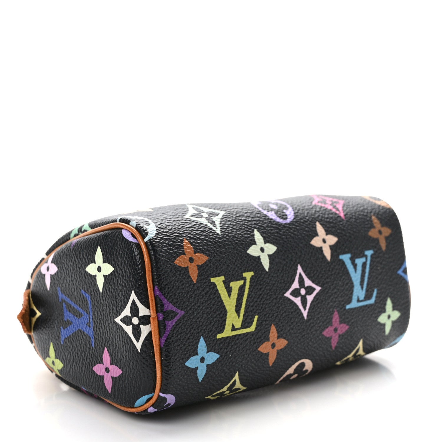 Louis Vuitton Monogram Multicolor Mini Sac HL Speedy Black 4 of 9