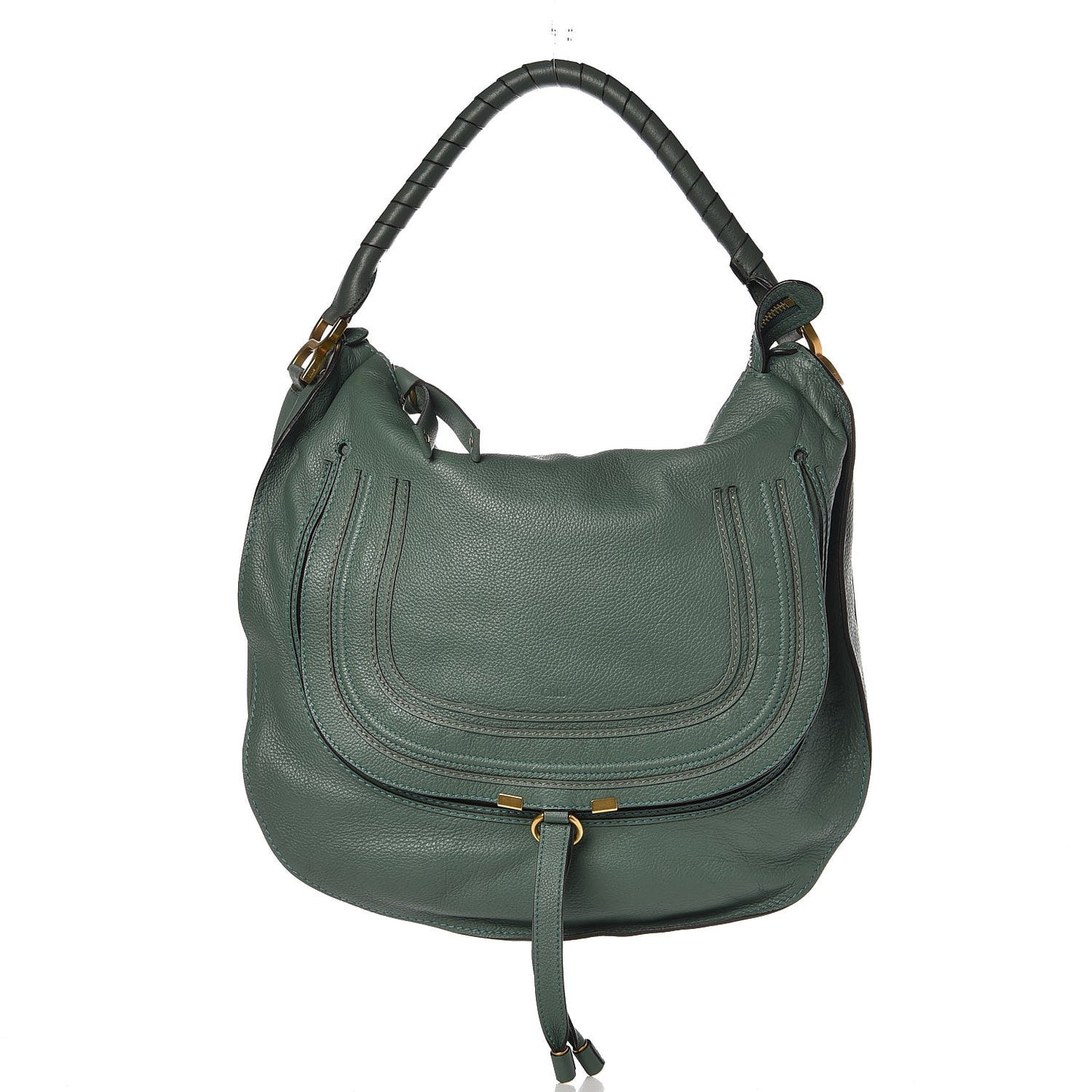 Calfskin Large Marcie Hobo Eucalyptus