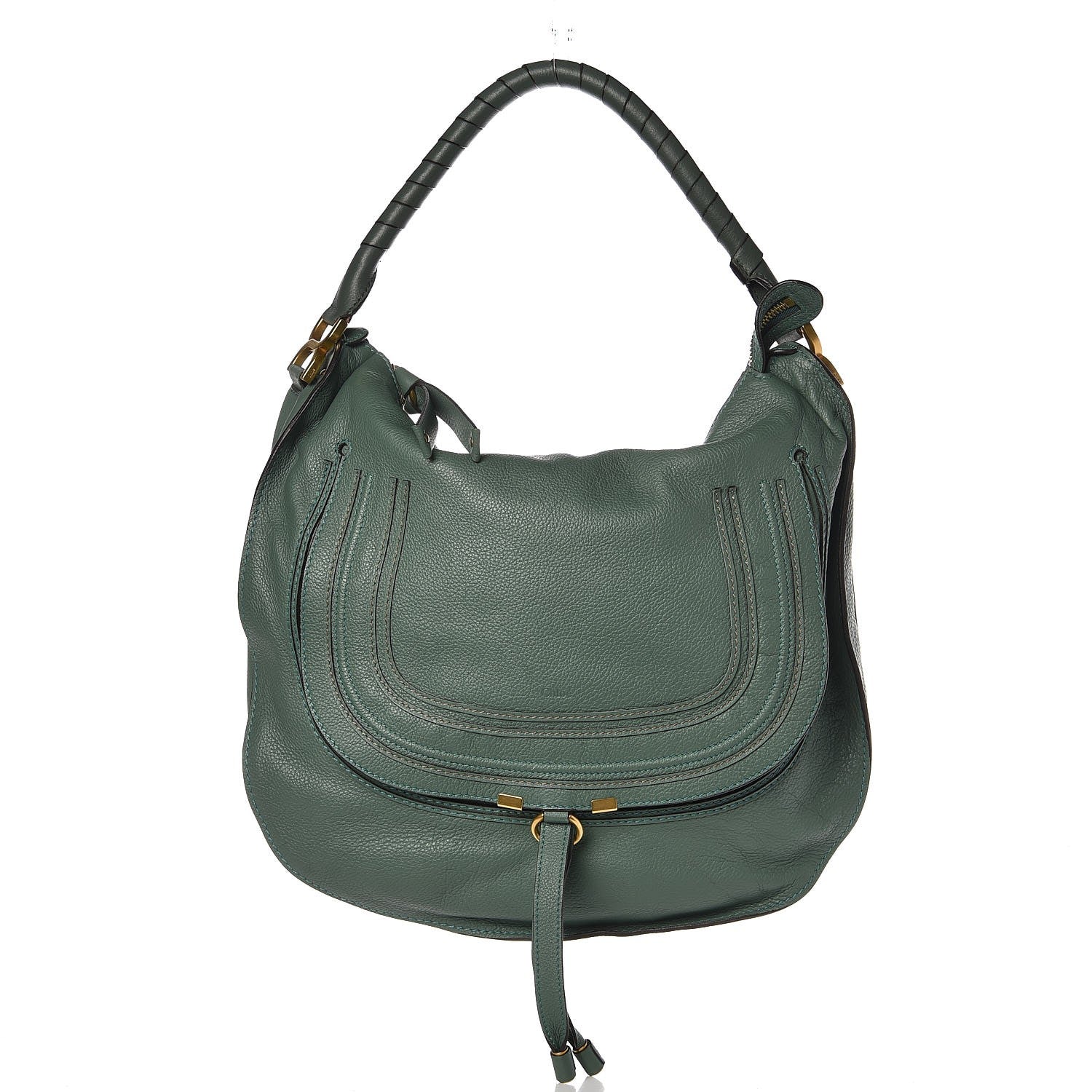 Chloe Calfskin Large Marcie Hobo Eucalyptus 1 of 9