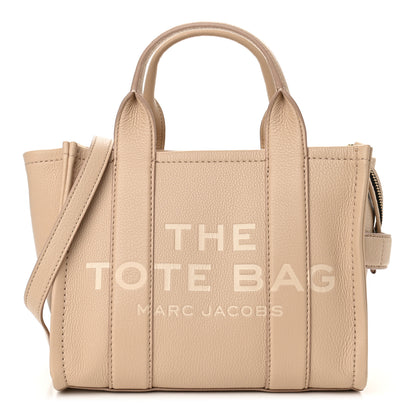 Marc Jacobs Grained Calfskin Small The Tote Bag Twine 1 of 10