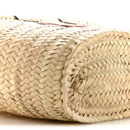 Celine Palm Leaf Calfskin Triomphe Teen Panier Tan 9 of 11