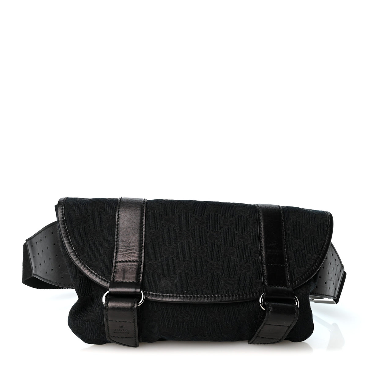 Gucci Monogram Waist Belt Bag Black 1 of 11