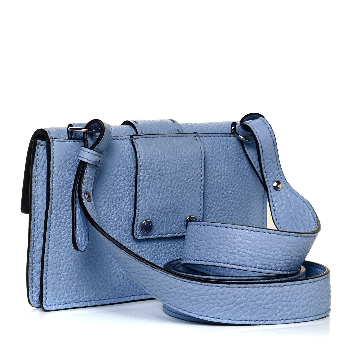Cuoio Romano Selleria Baguette Belt Pouch Azzurro Sky