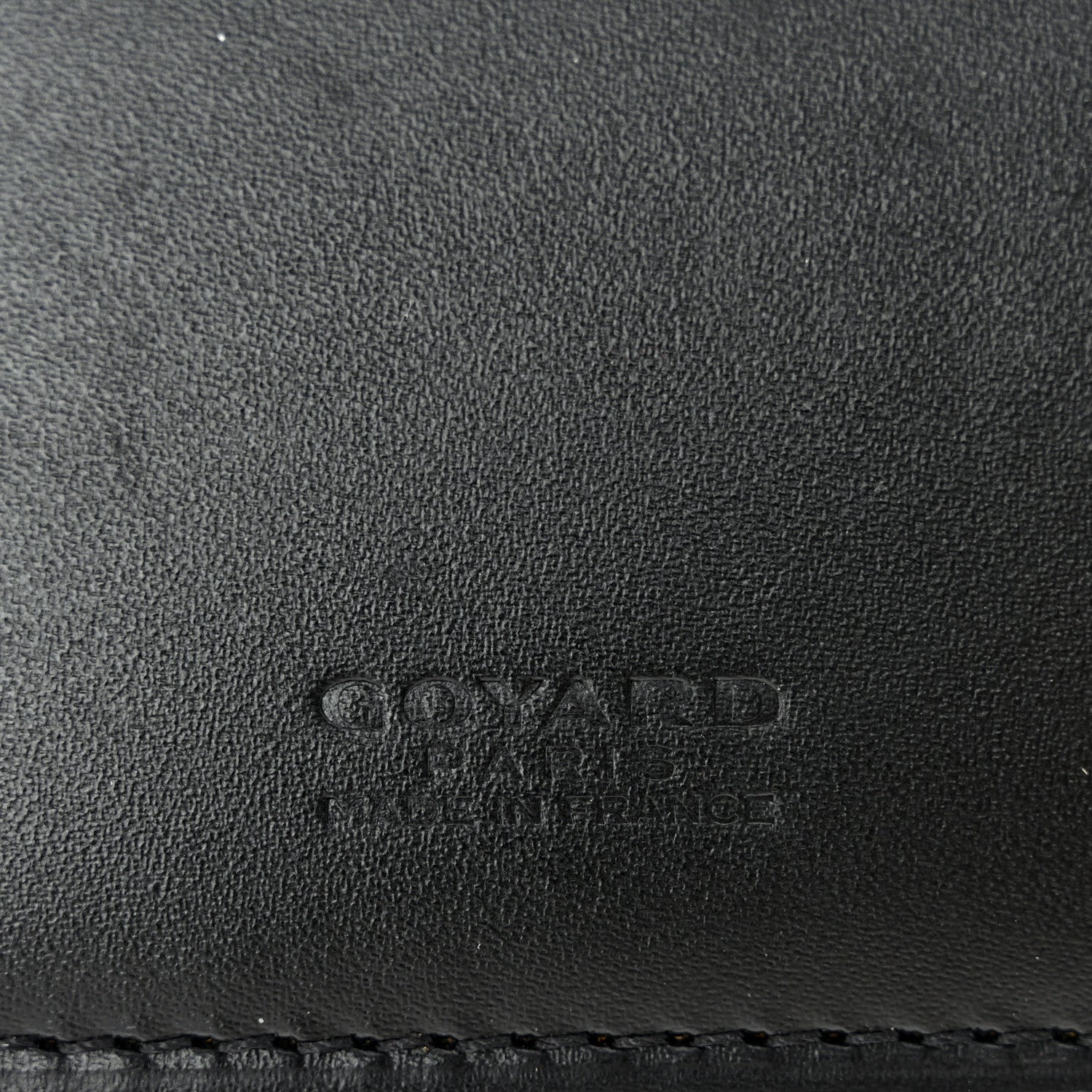 Goyard Goyardine Grenelle Passport Wallet Black Gold 6 of 7