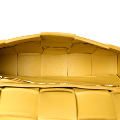 Bottega Veneta Lambskin Maxi Intrecciato Cassette Crossbody Bag Buttercup 4 of 8