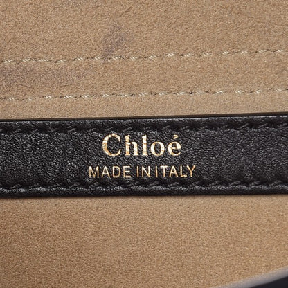Chloe Calfskin Braided Medium Hudson Shoulder Bag Black 6 of 8