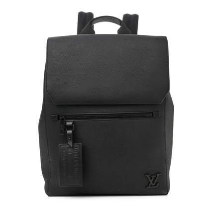 Louis Vuitton Calfskin Aerogram Fastline Backpack Black 1 of 9