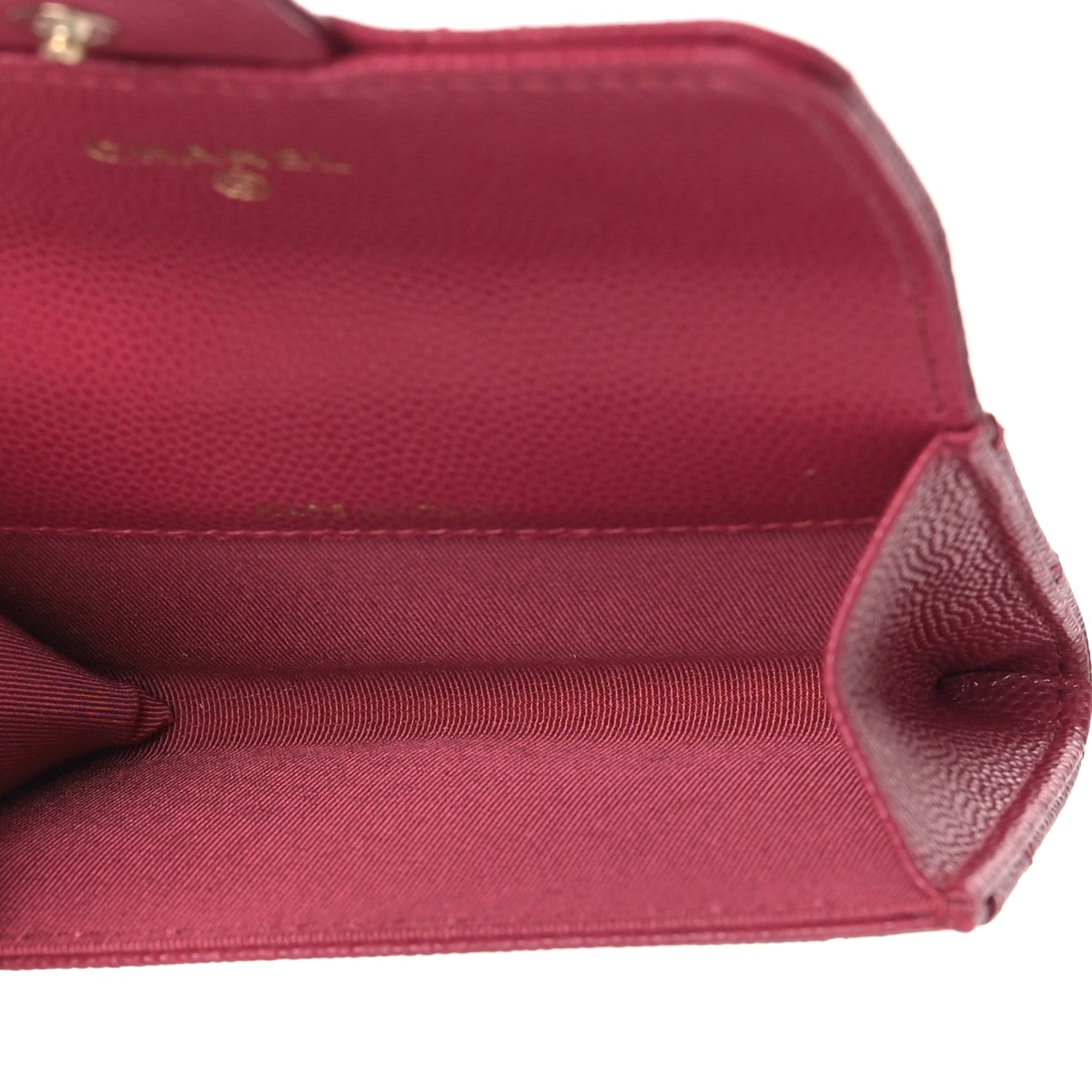 Chanel Caviar Quilted Flap Card Holder Wallet Fuchsia 5 of 11