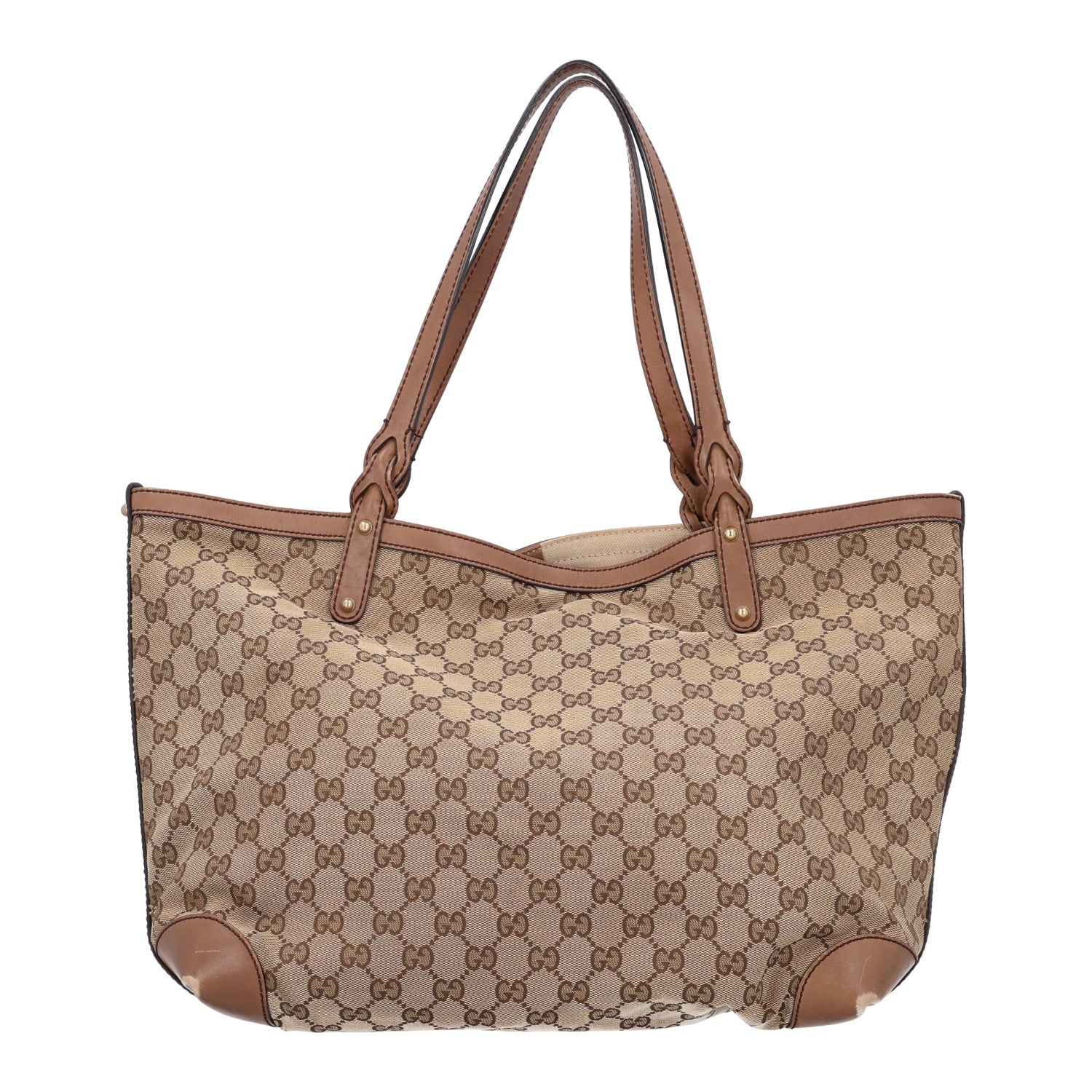 Gucci Monogram Large Craft Tote Light Brown 1 of 11