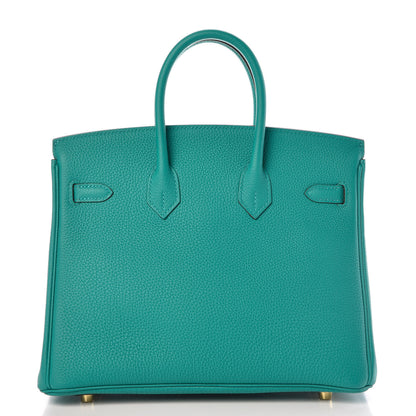 Hermes Togo Birkin 25 Vert Verone 4 of 37