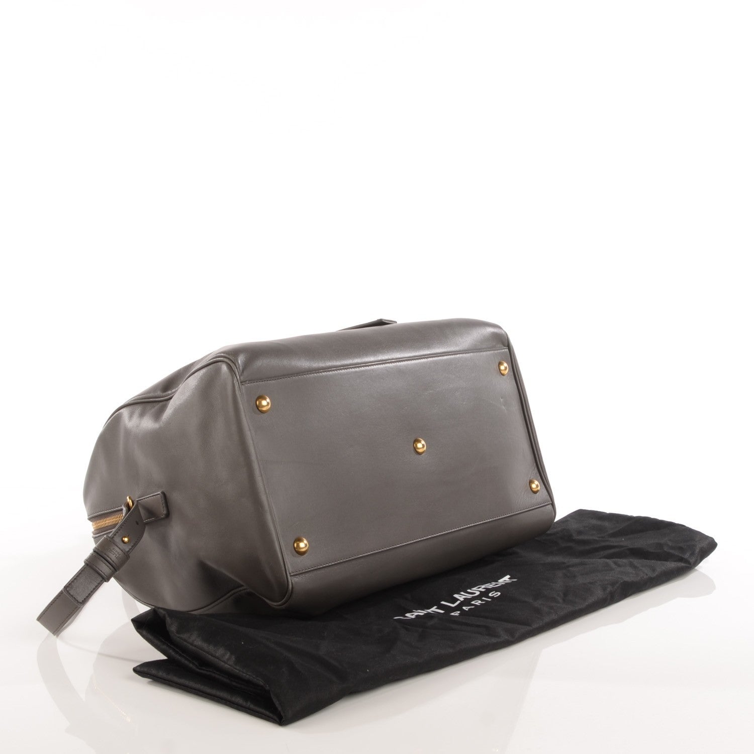 Saint Laurent Calfskin Classic Duffle 12 Fog 4 of 7