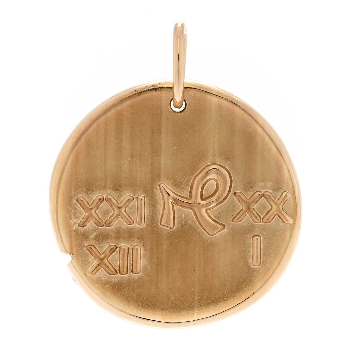 18K Yellow Gold Zodiac Capricorn Pendant