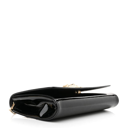 Versace Patent Palazzo Medusa Chain Evening Bag Black 4 of 12