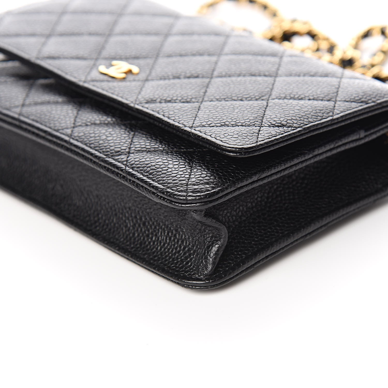 Chanel Caviar Quilted Wallet On Chain WOC Black 10 of 11