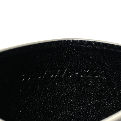 Saint Laurent Calfskin Monogram Cassandre Credit Card Case Blanc Vintage 7 of 8