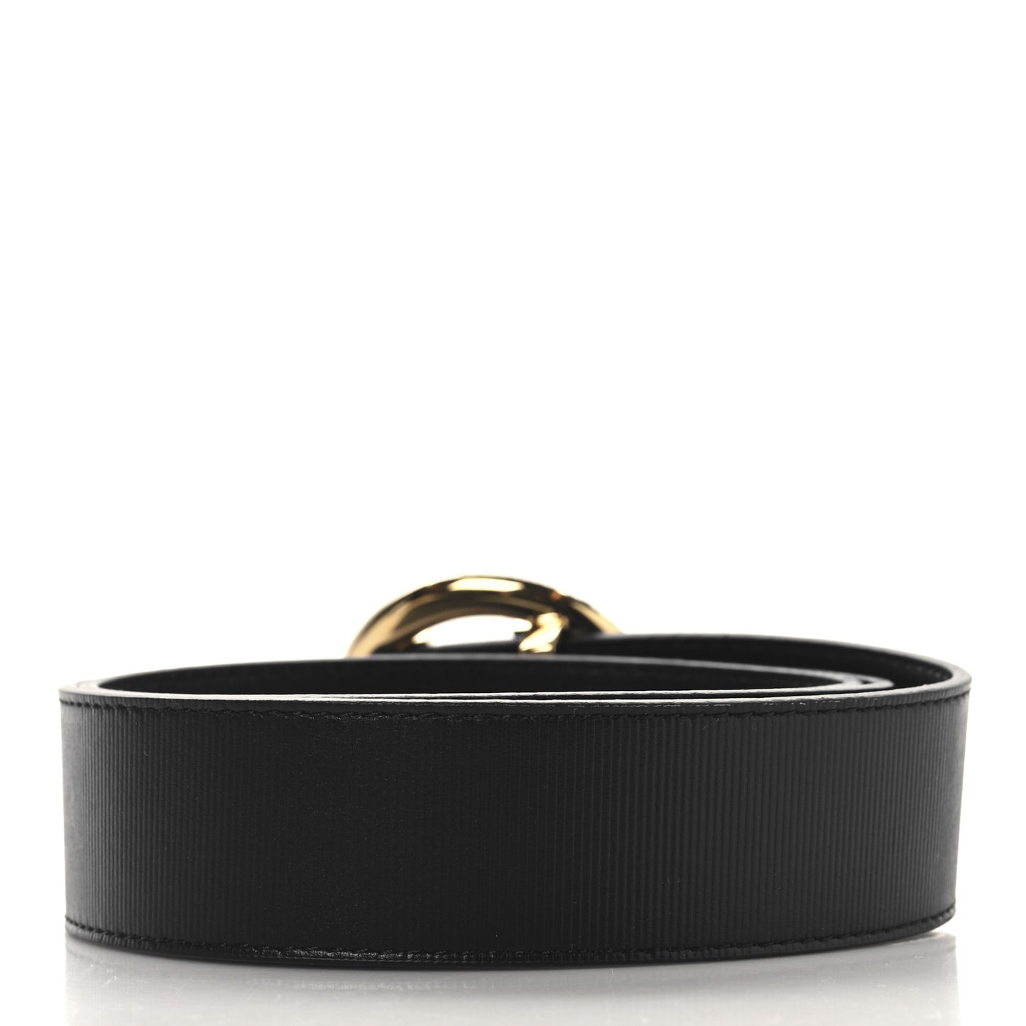 Calfskin Crystal 35MM LV Circle Tresor Belt 80 32 Black