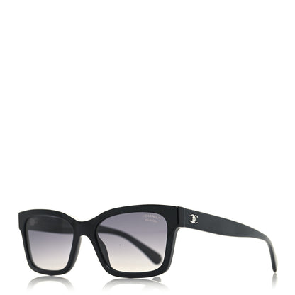 Chanel Acetate Polarized Square Sunglasses 5417 Black 1 of 9