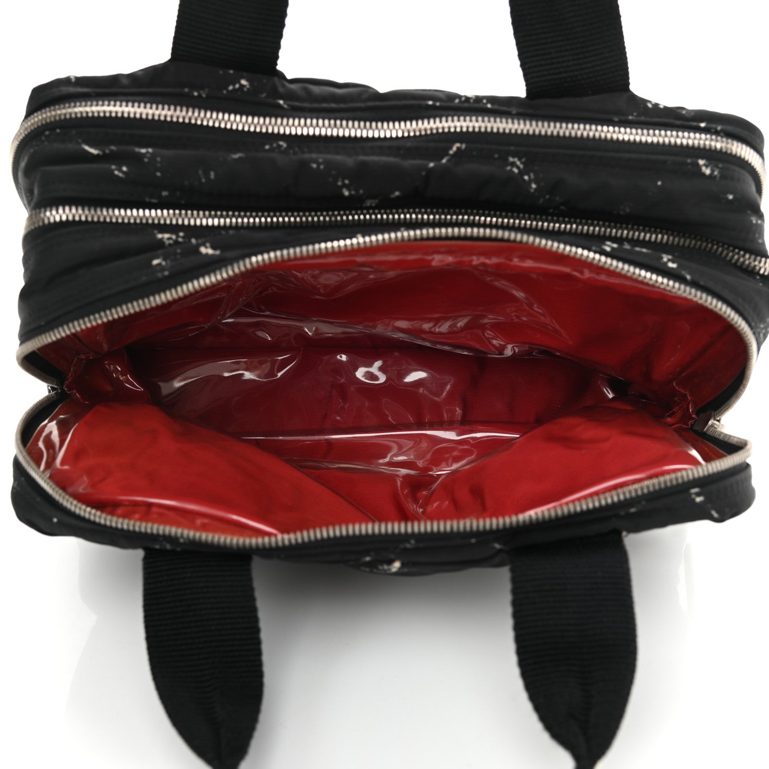 Chanel Nylon Travel Duffel Bag Black 6 of 12