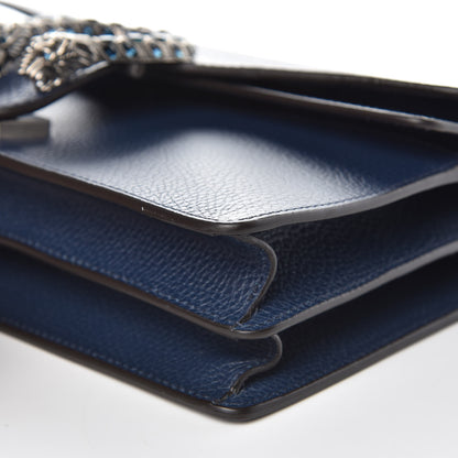 Gucci Dollar Calfskin Crystal Small Dionysus Shoulder Bag Blue Agata Montana Sapphire 9 of 10