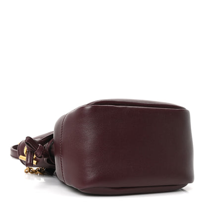 Saint Laurent Lambskin Matelasse Monogram Mini Jamie Shoulder Pouch Bag Rouge Cabernet 4 of 10