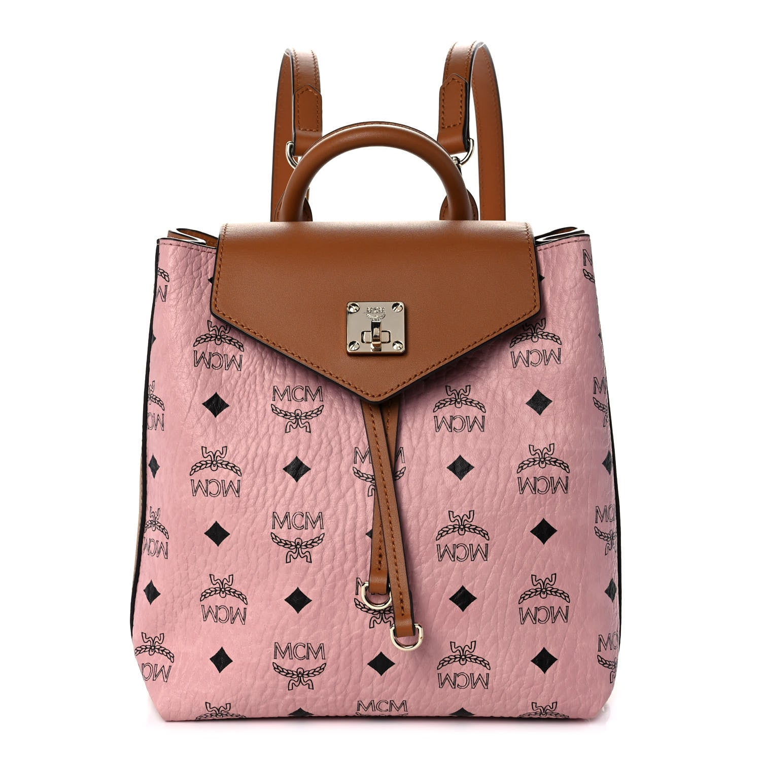 MCM Visetos Small Essential Backpack Soft Pink 1 of 12