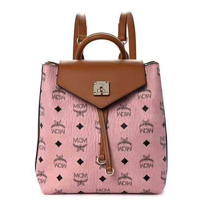 MCM Visetos Small Essential Backpack Soft Pink 1 of 12