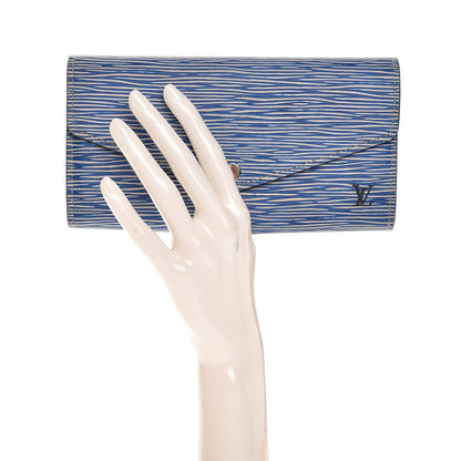 Louis Vuitton Epi Sarah Wallet NM Denim Light 2 of 7